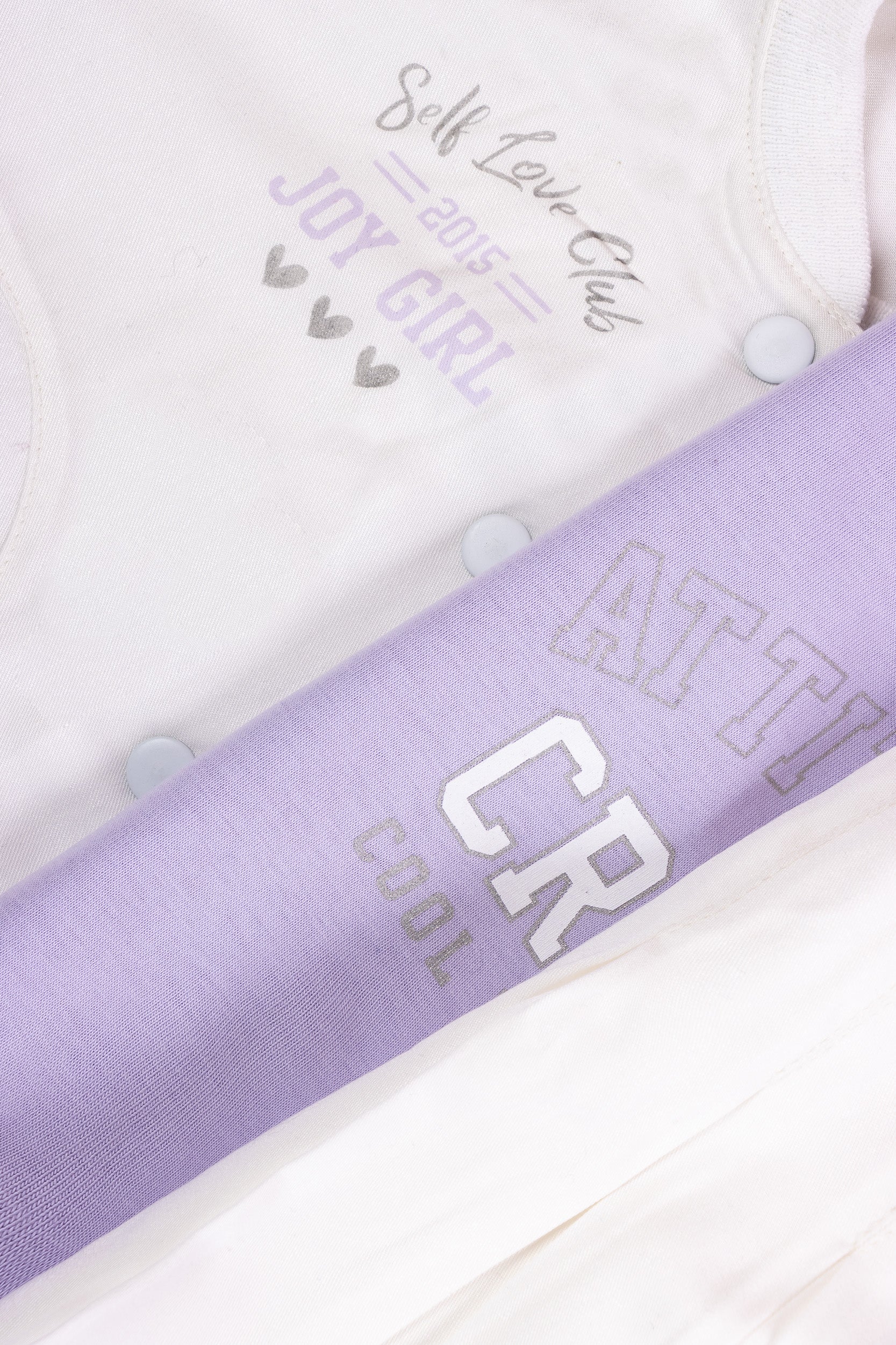 CONJUNTO 3 PRENDAS NIÑA CREW BLANCO