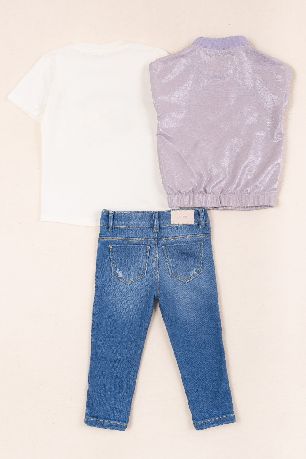 CONJUNTO 3 PRENDAS NIÑA SPREAD LOVE LILA