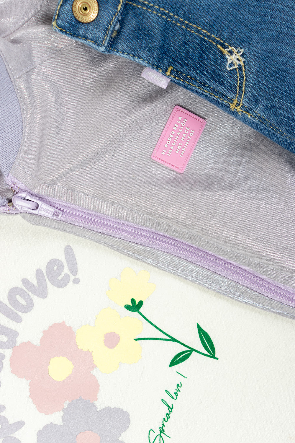 CONJUNTO 3 PRENDAS NIÑA SPREAD LOVE LILA