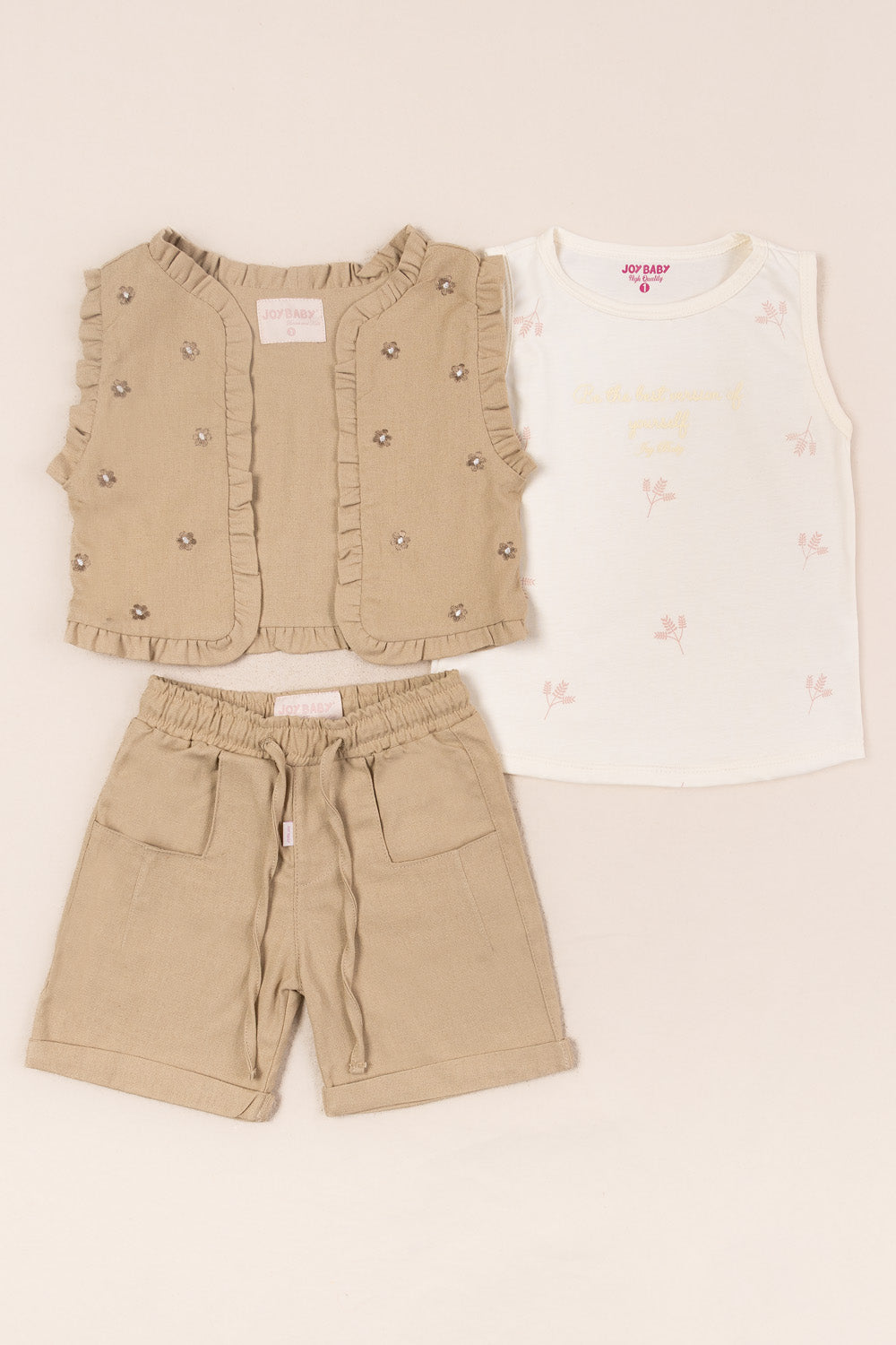 CONJUNTO 3 PRENDAS NIÑA SUMMER ARENA