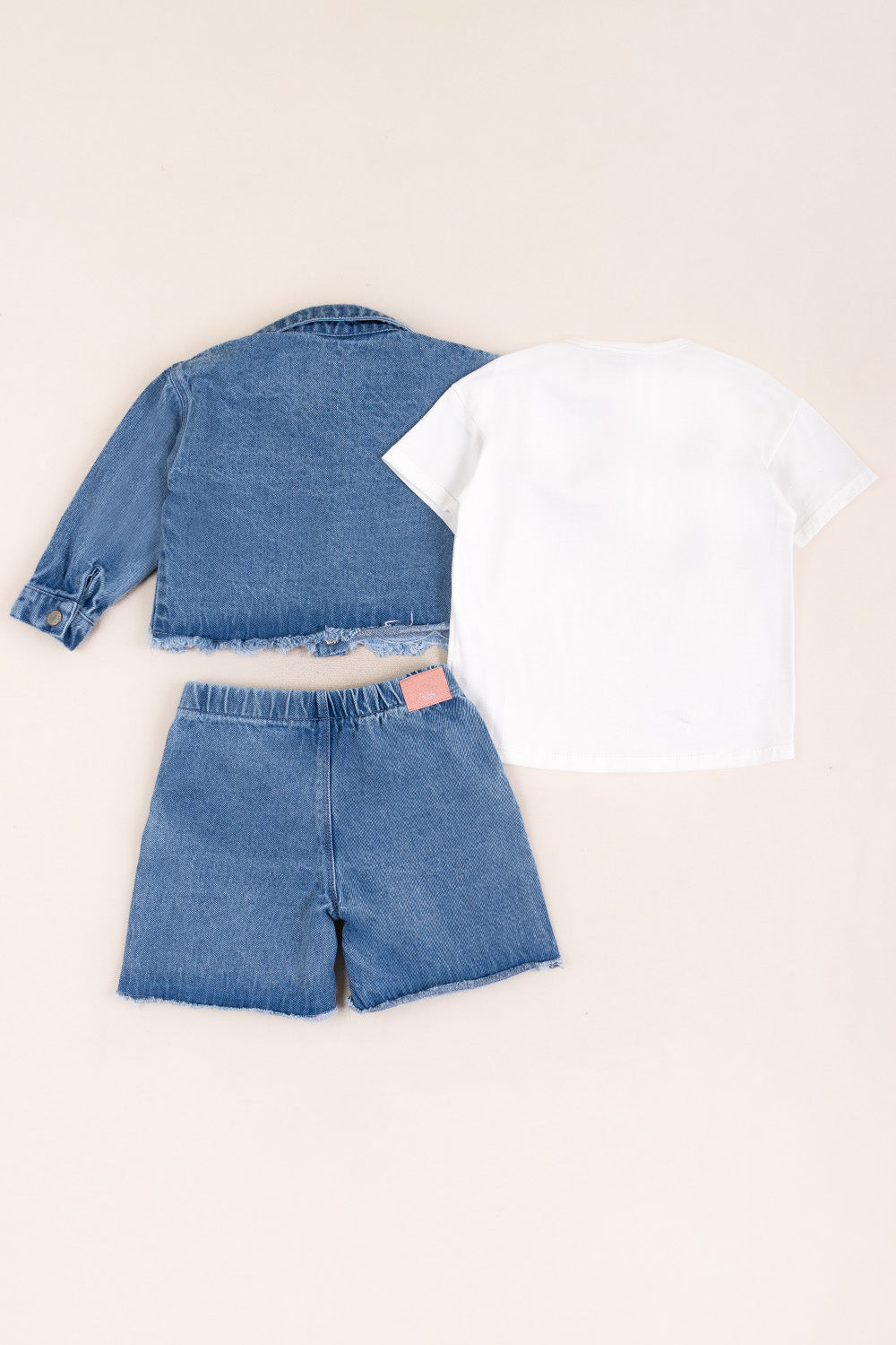 CONJUNTO 3 PRENDAS NIÑA PET BLANCO