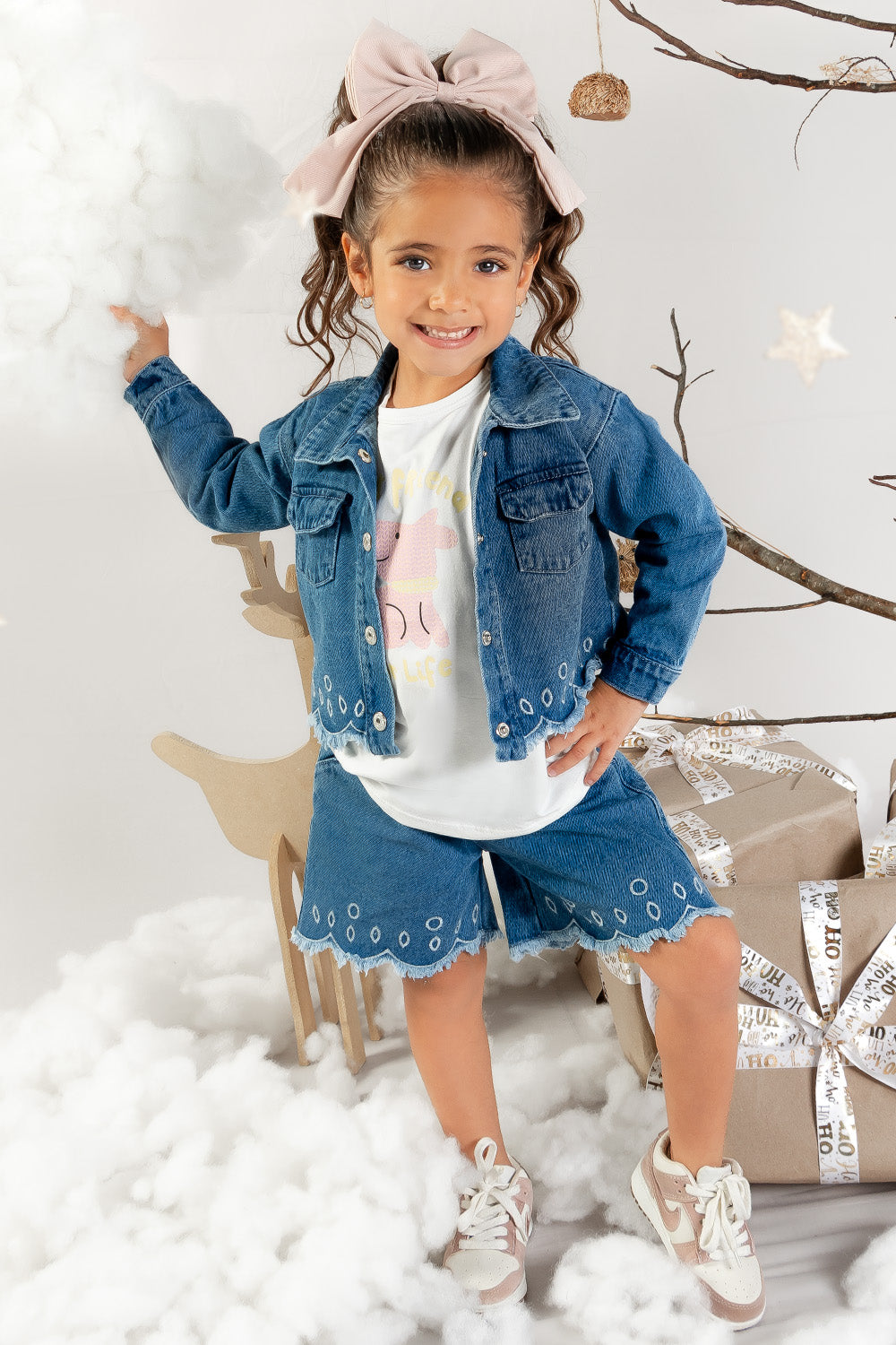 CONJUNTO 3 PRENDAS NIÑA PET BLANCO