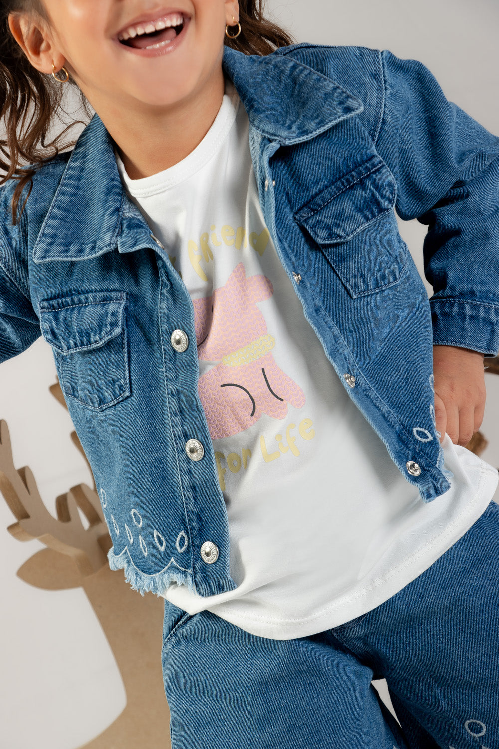 CONJUNTO 3 PRENDAS NIÑA PET BLANCO