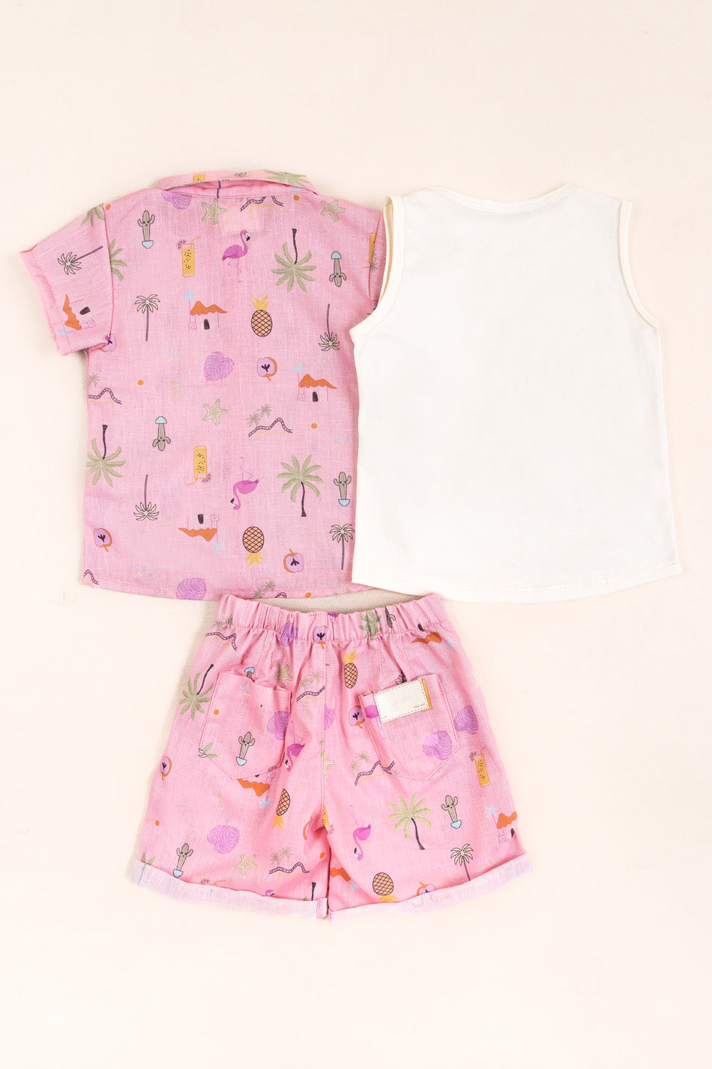 CONJUNTO 3 PRENDAS NIÑA SOON ROSADO