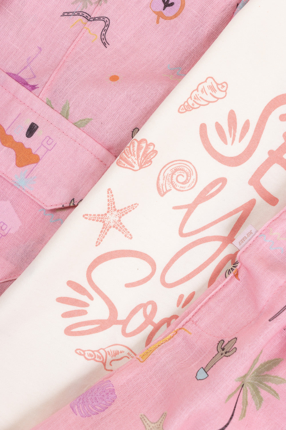 CONJUNTO 3 PRENDAS NIÑA SOON ROSADO