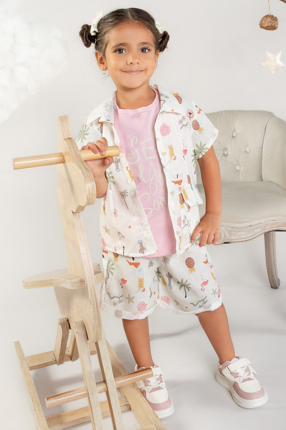 CONJUNTO 3 PRENDAS NIÑA SOON BLANCO