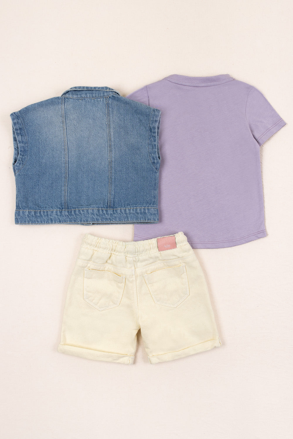 CONJUNTO 3 PRENDAS NIÑA WOOF LILA