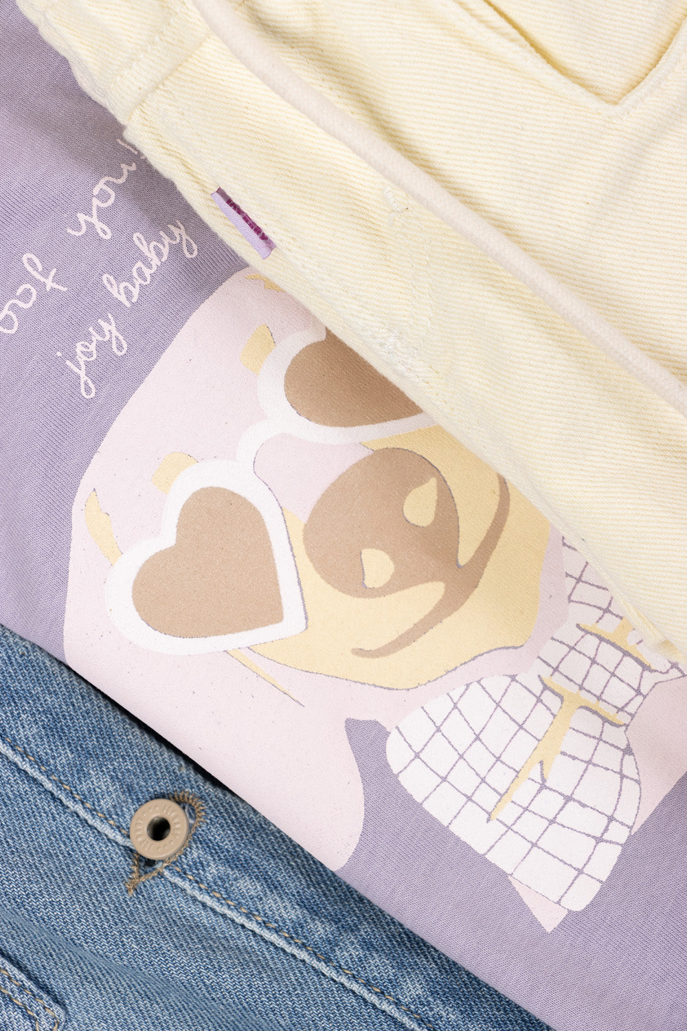 CONJUNTO 3 PRENDAS NIÑA WOOF LILA