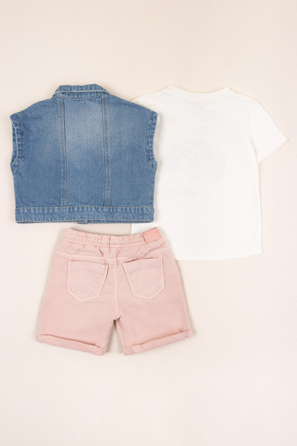 CONJUNTO 3 PRENDAS NIÑA WOOF BLANCO