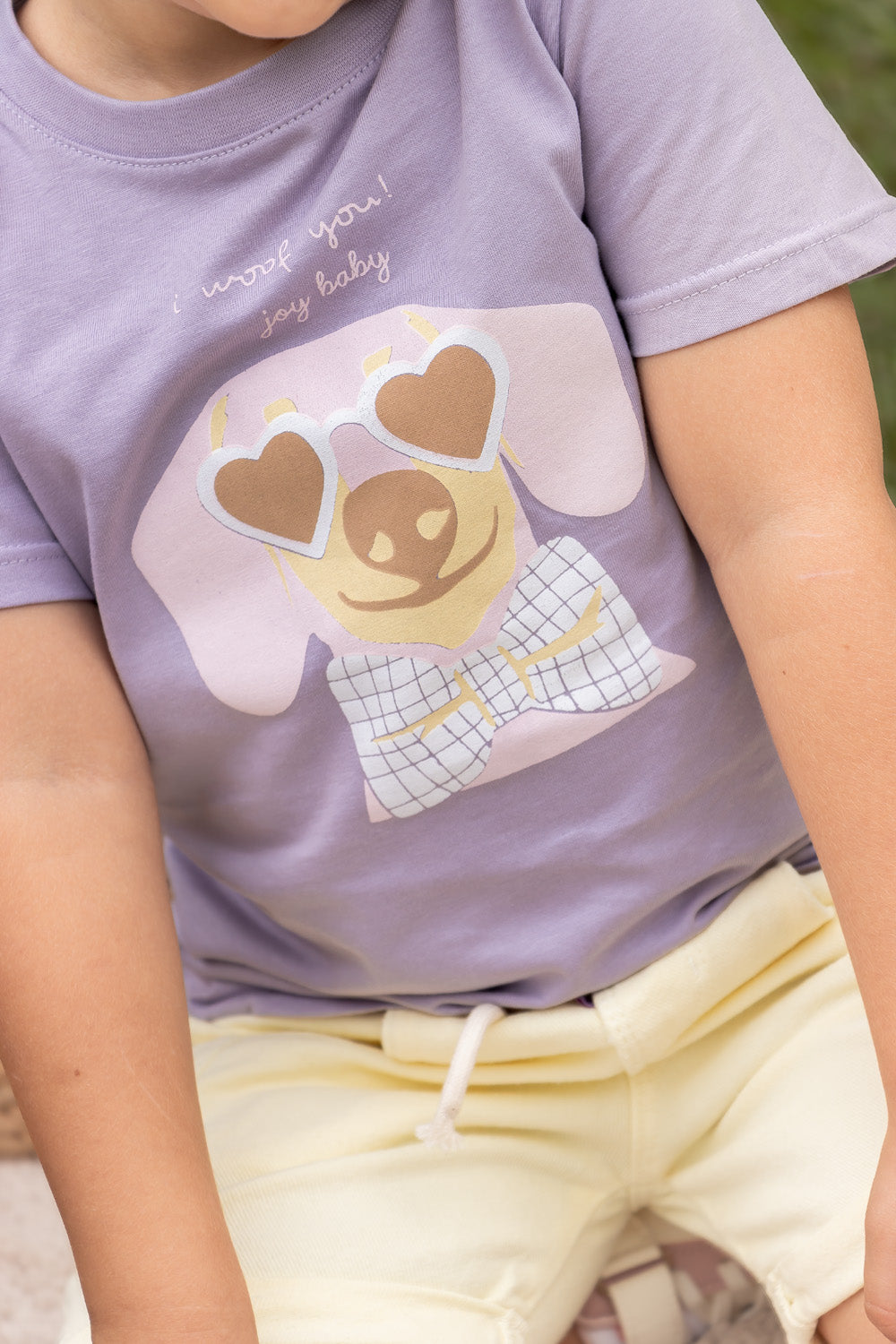 CONJUNTO 3 PRENDAS NIÑA WOOF LILA