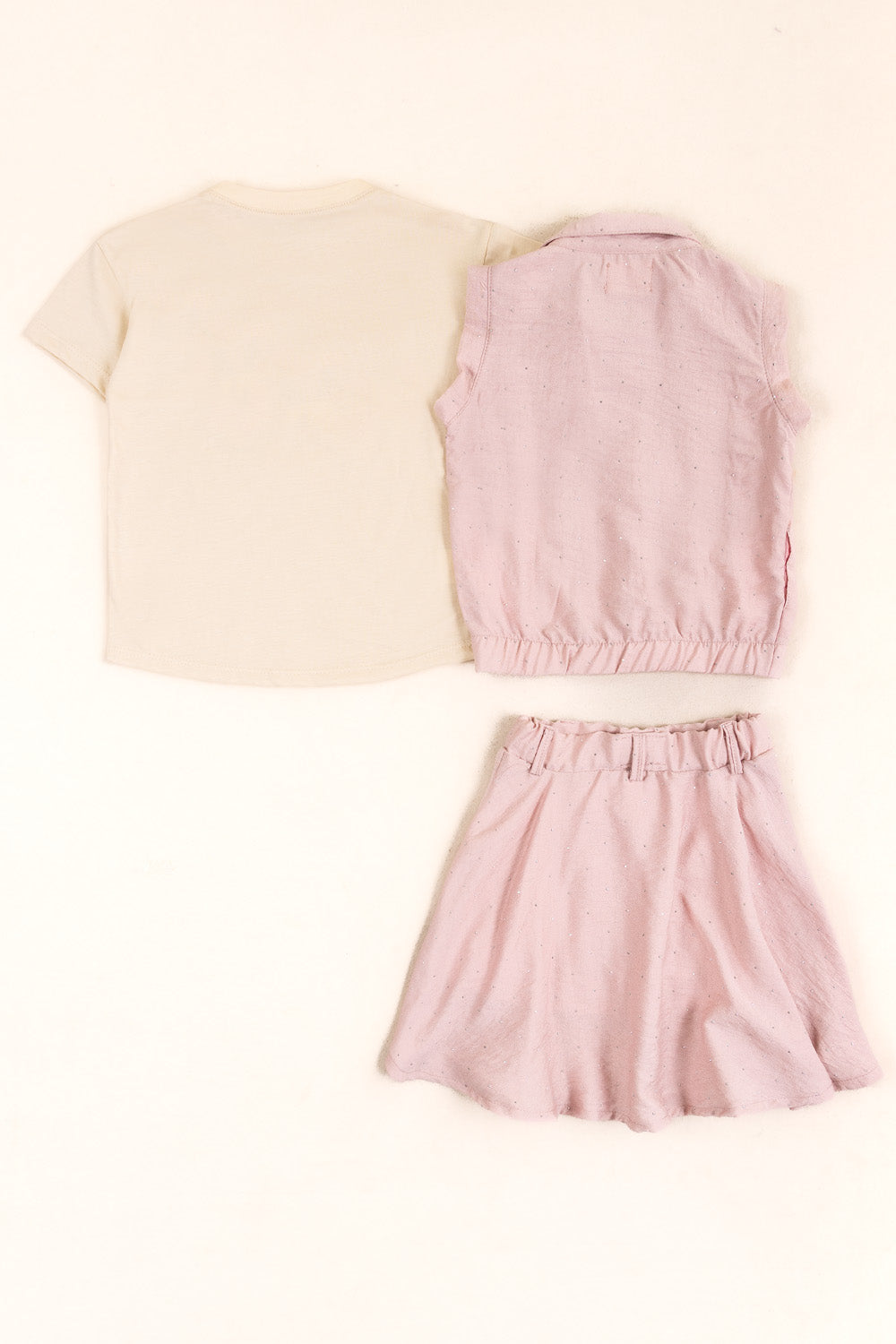 CONJUNTO 3 PRENDAS NIÑA BIKE ROSADO