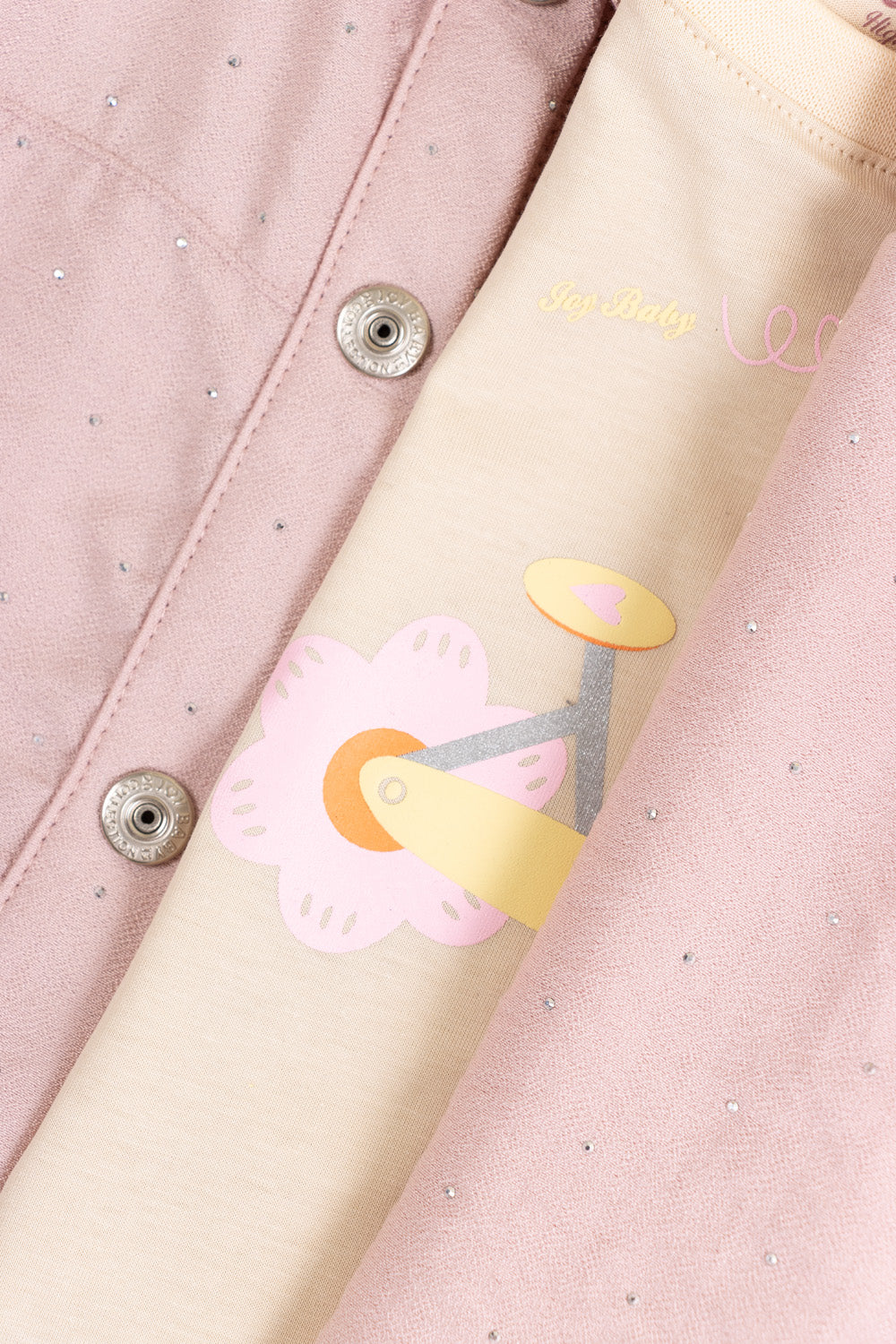 CONJUNTO 3 PRENDAS NIÑA BIKE ROSADO