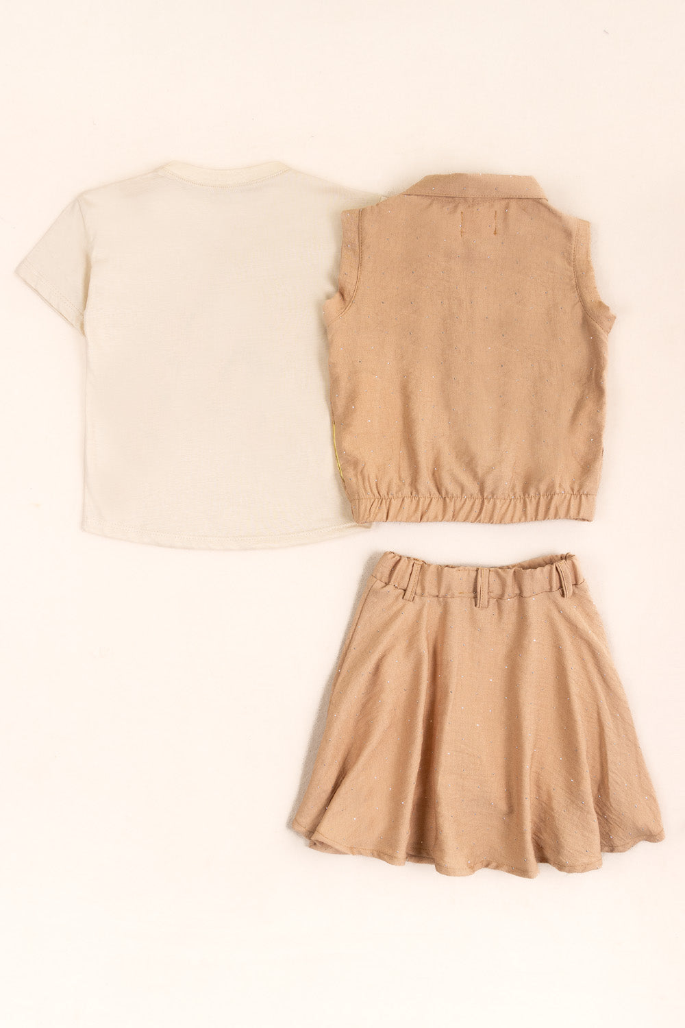 CONJUNTO 3 PRENDAS NIÑA BIKE CAFÉ