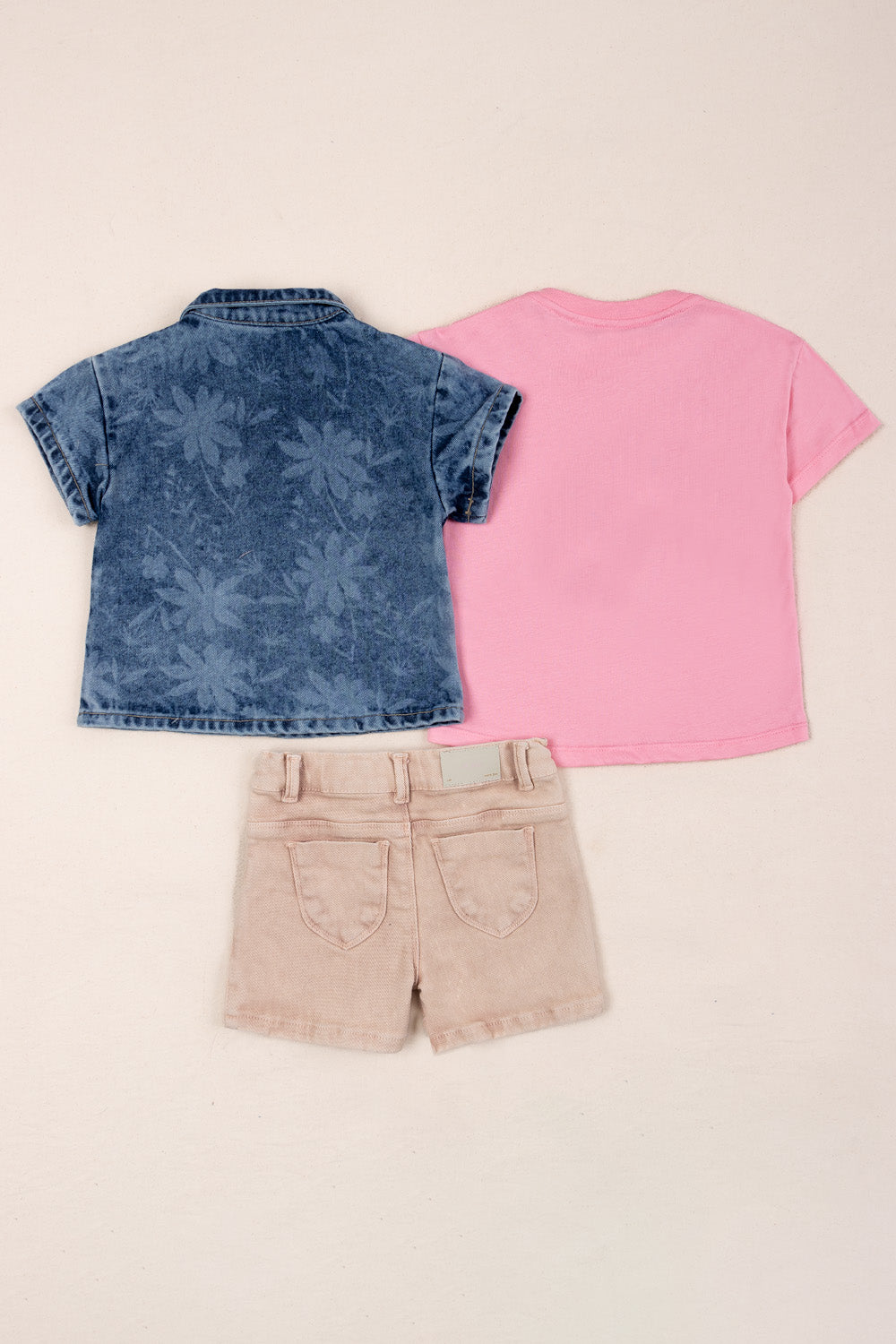 CONJUNTO 3 PRENDAS NIÑA WILD PALO ROSA