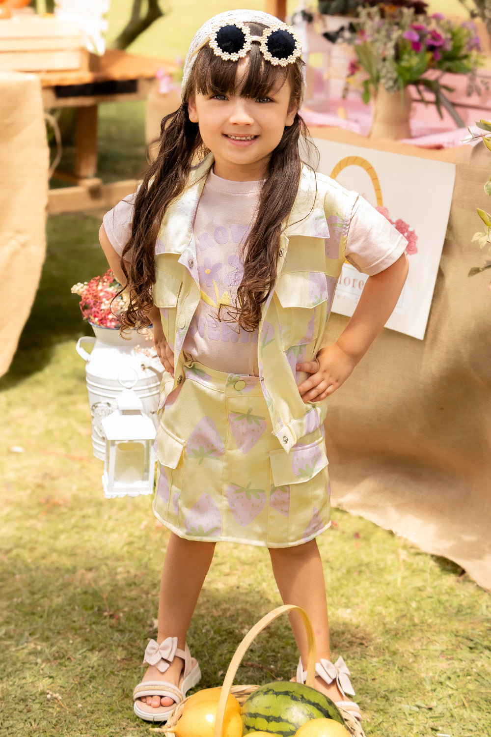 CONJUNTO 3 PRENDAS NIÑA GROWING AMARILLO