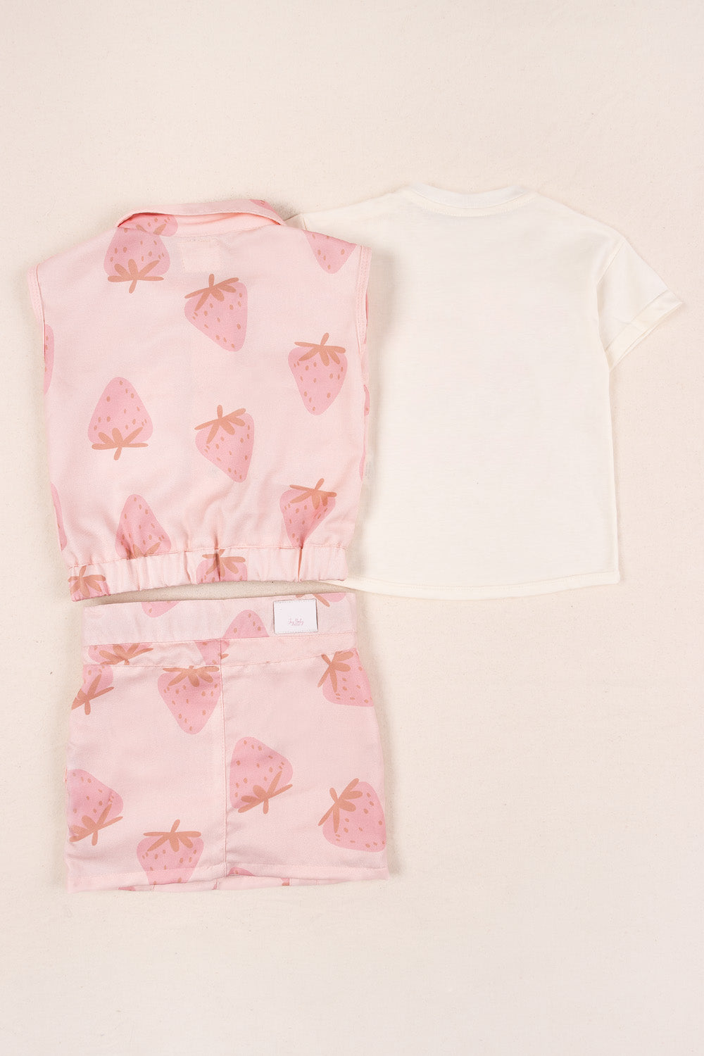 CONJUNTO 3 PRENDAS NIÑA GROWING ROSADO