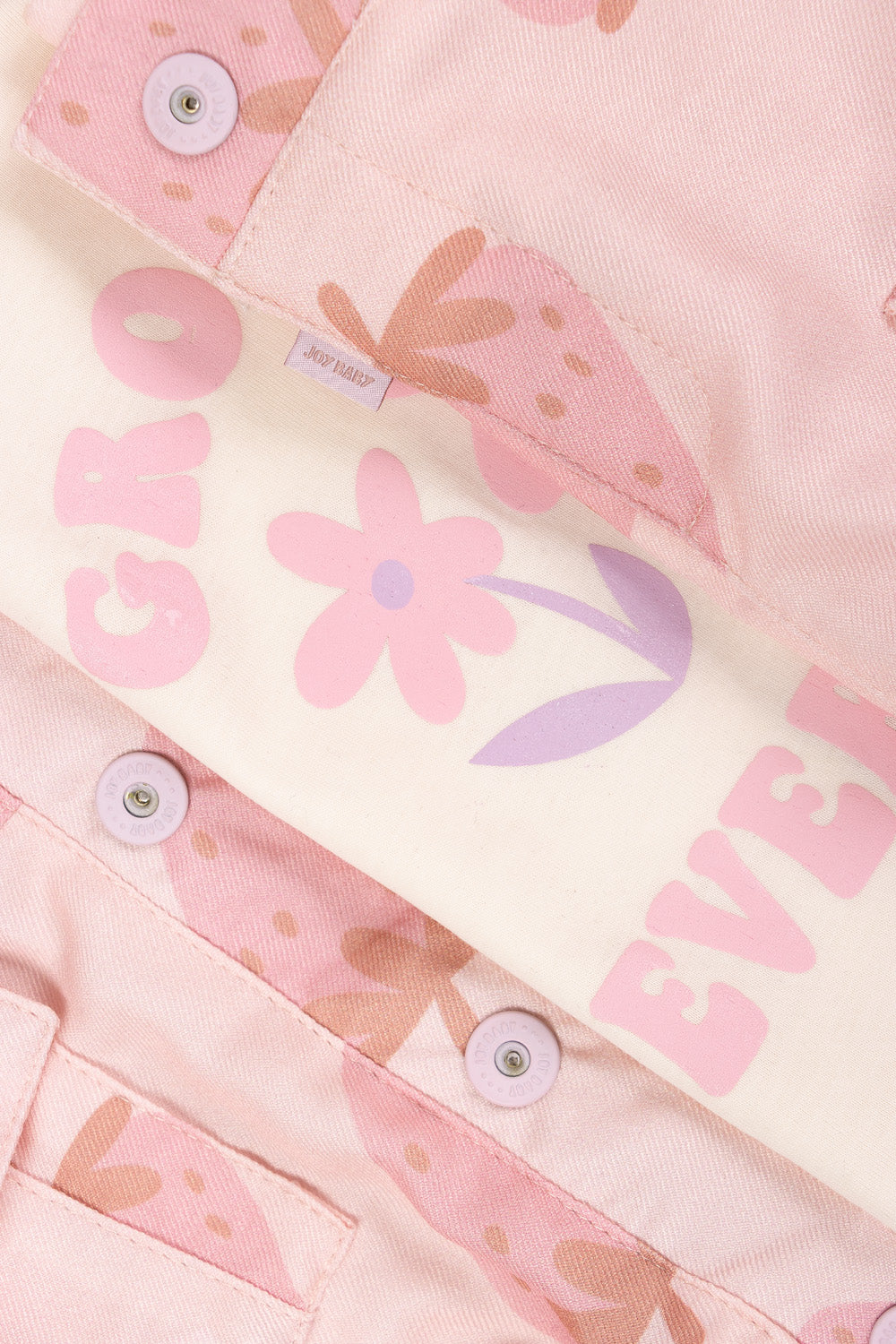 CONJUNTO 3 PRENDAS NIÑA GROWING ROSADO