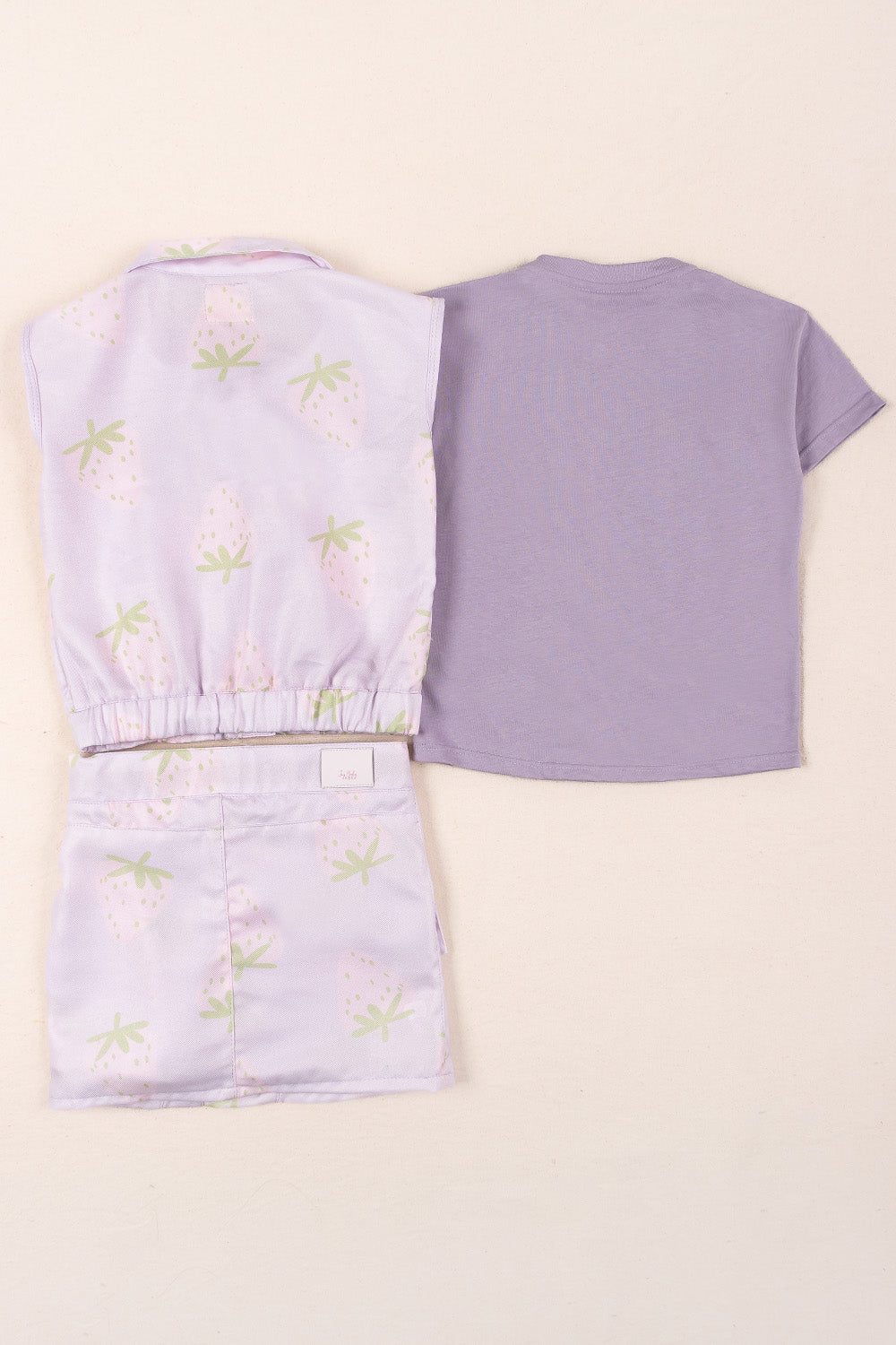 CONJUNTO 3 PRENDAS NIÑA GROWING LILA