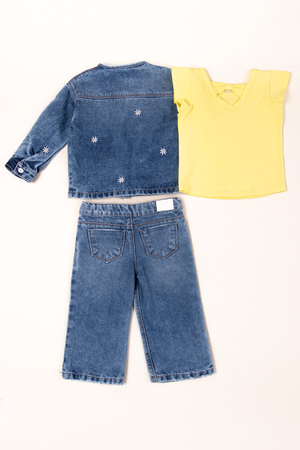 CONJUNTO 3 PRENDAS NIÑA GREAT AMARILLO