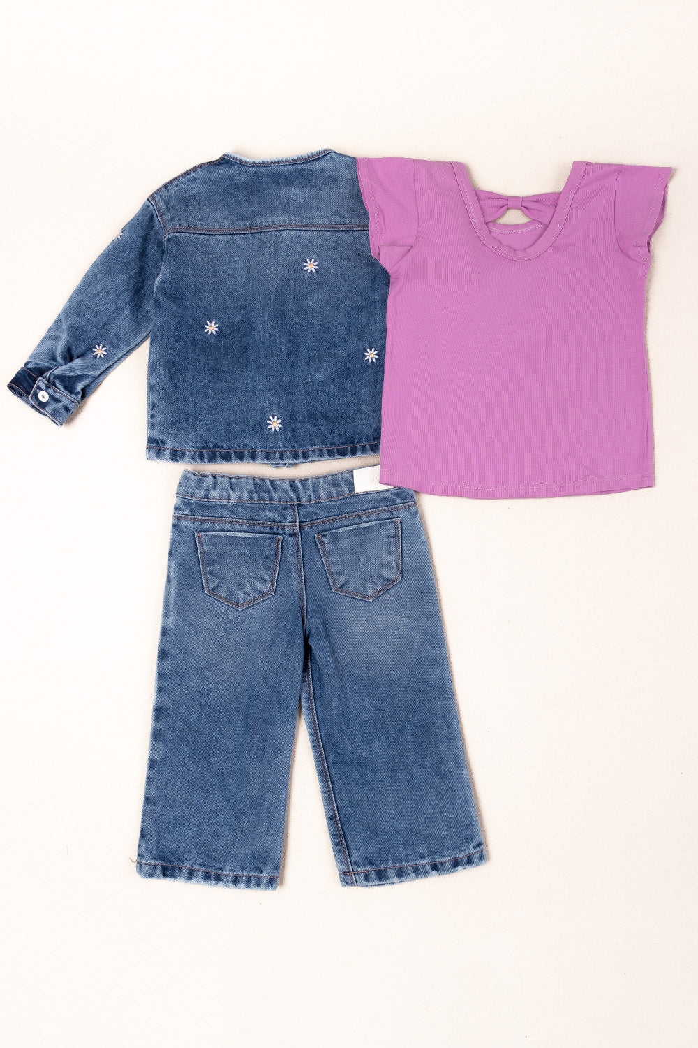 CONJUNTO 3 PRENDAS NIÑA GREAT MORADO