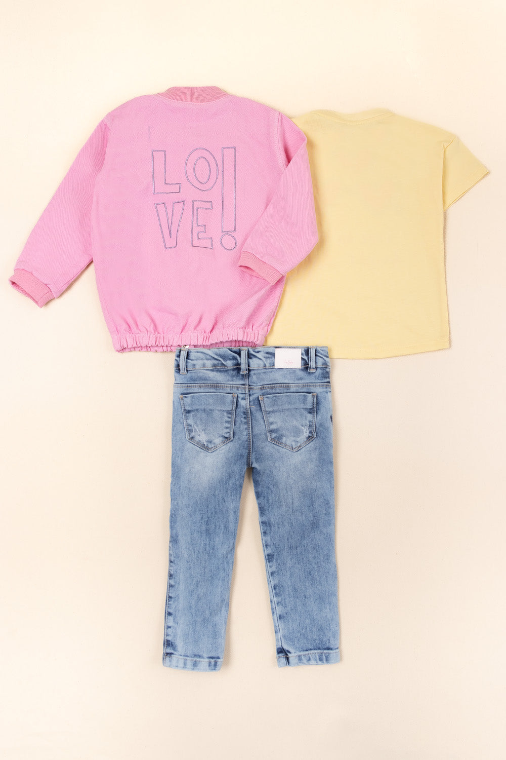 CONJUNTO 3 PRENDAS NIÑA SHINE FUCSIA