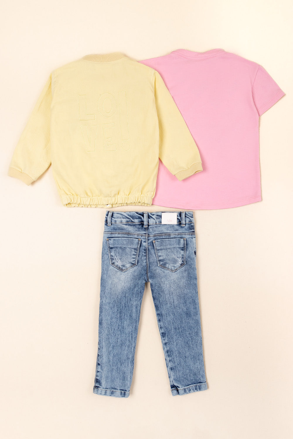 CONJUNTO 3 PRENDAS NIÑA SHINE AMARILLO