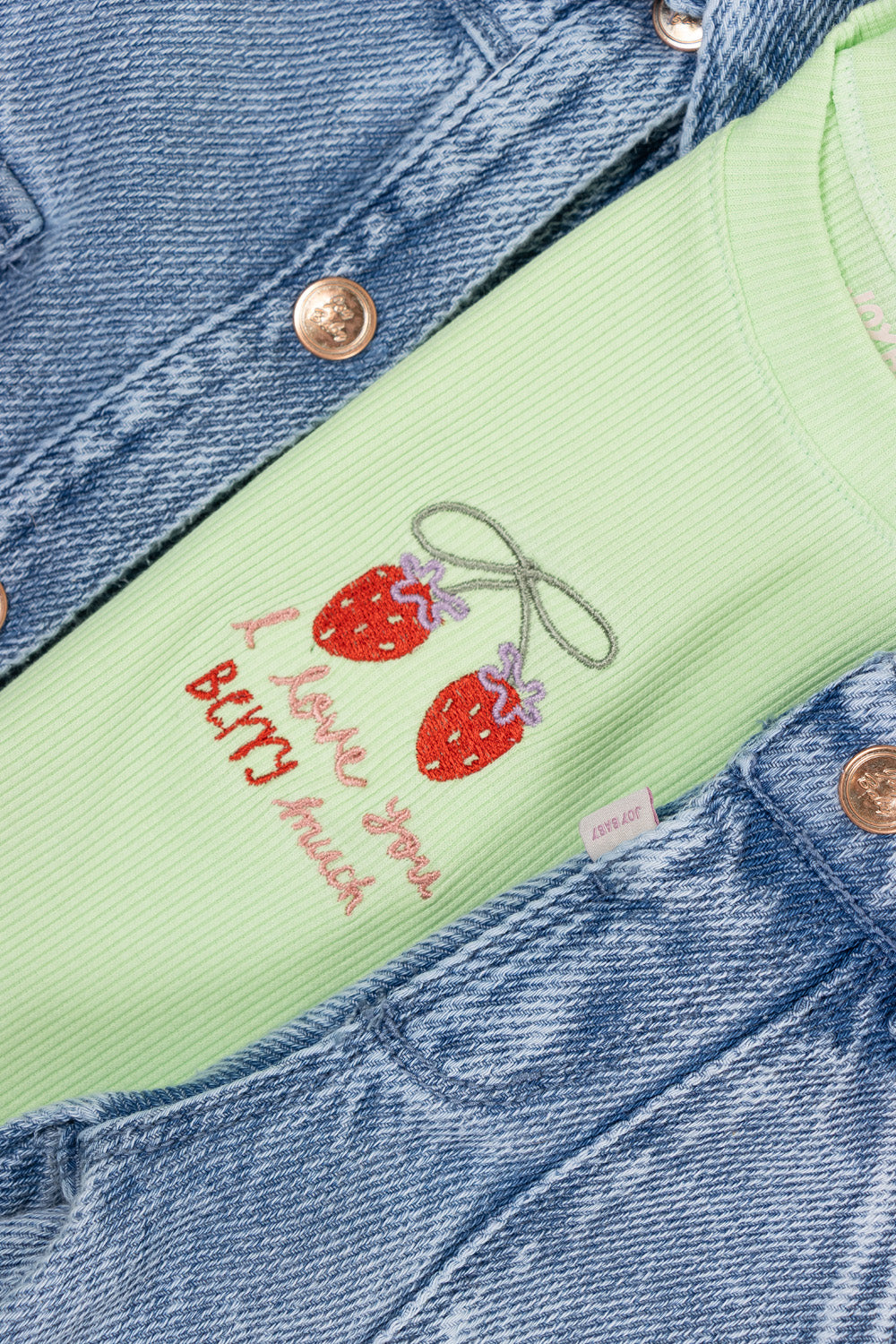 CONJUNTO 3 PRENDAS NIÑA BERRY VERDE