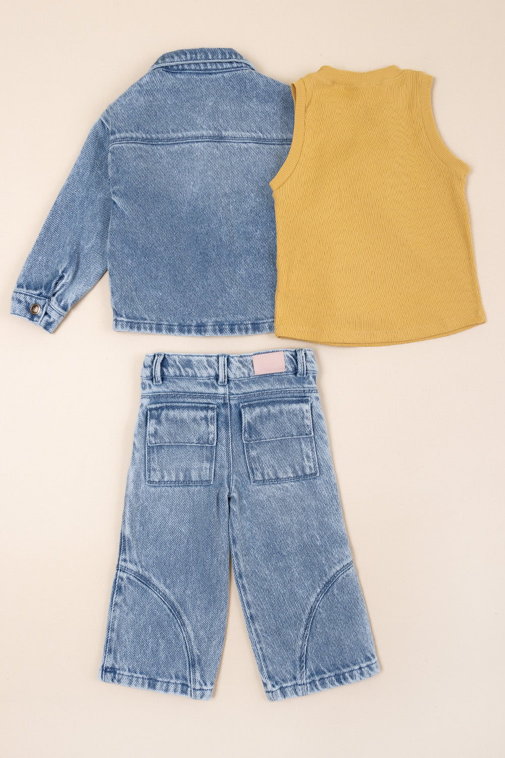 CONJUNTO 3 PRENDAS NIÑA BERRY AMARILLO