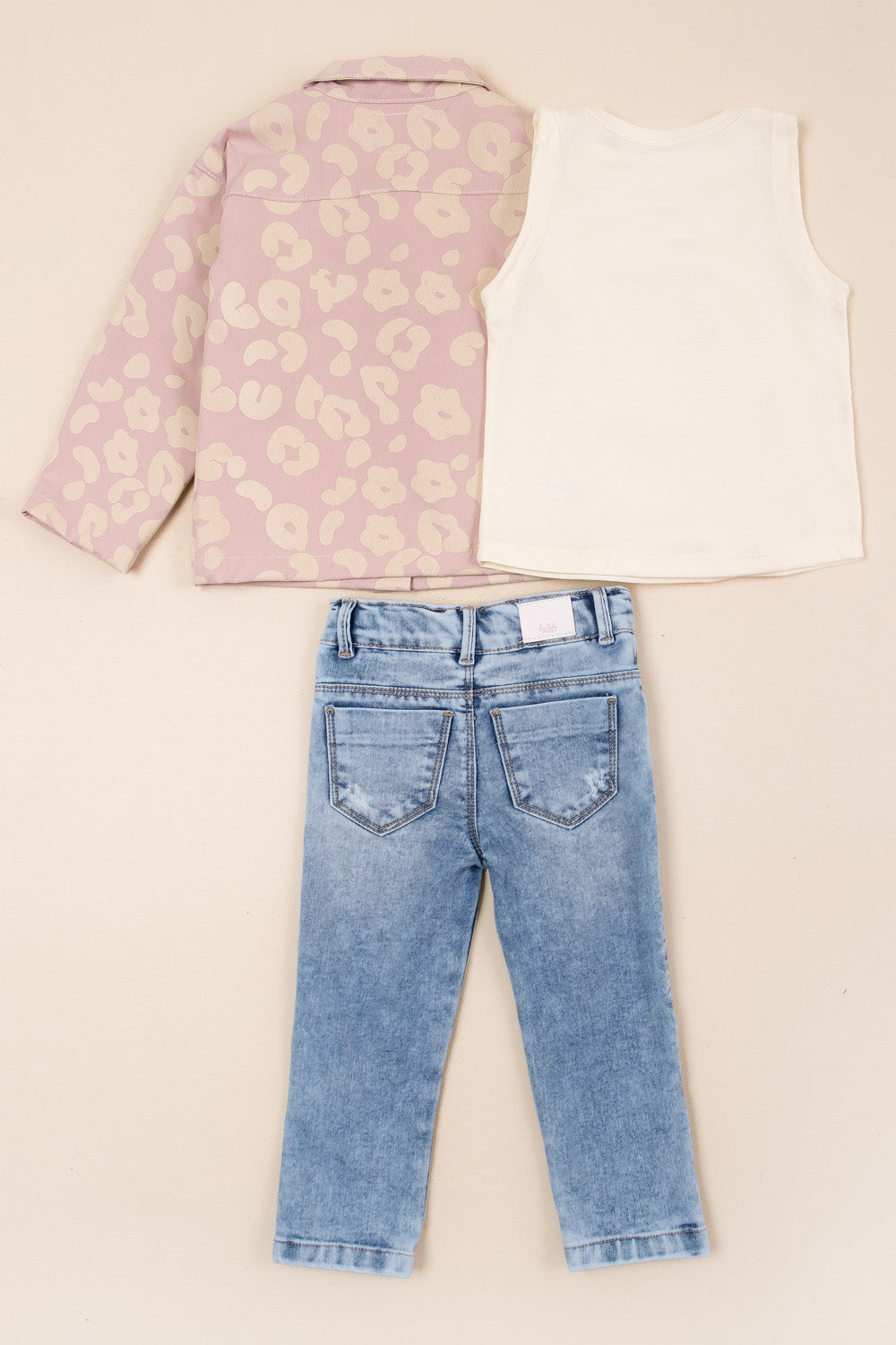 CONJUNTO 3 PRENDAS NIÑA TOGETHER ROSADO