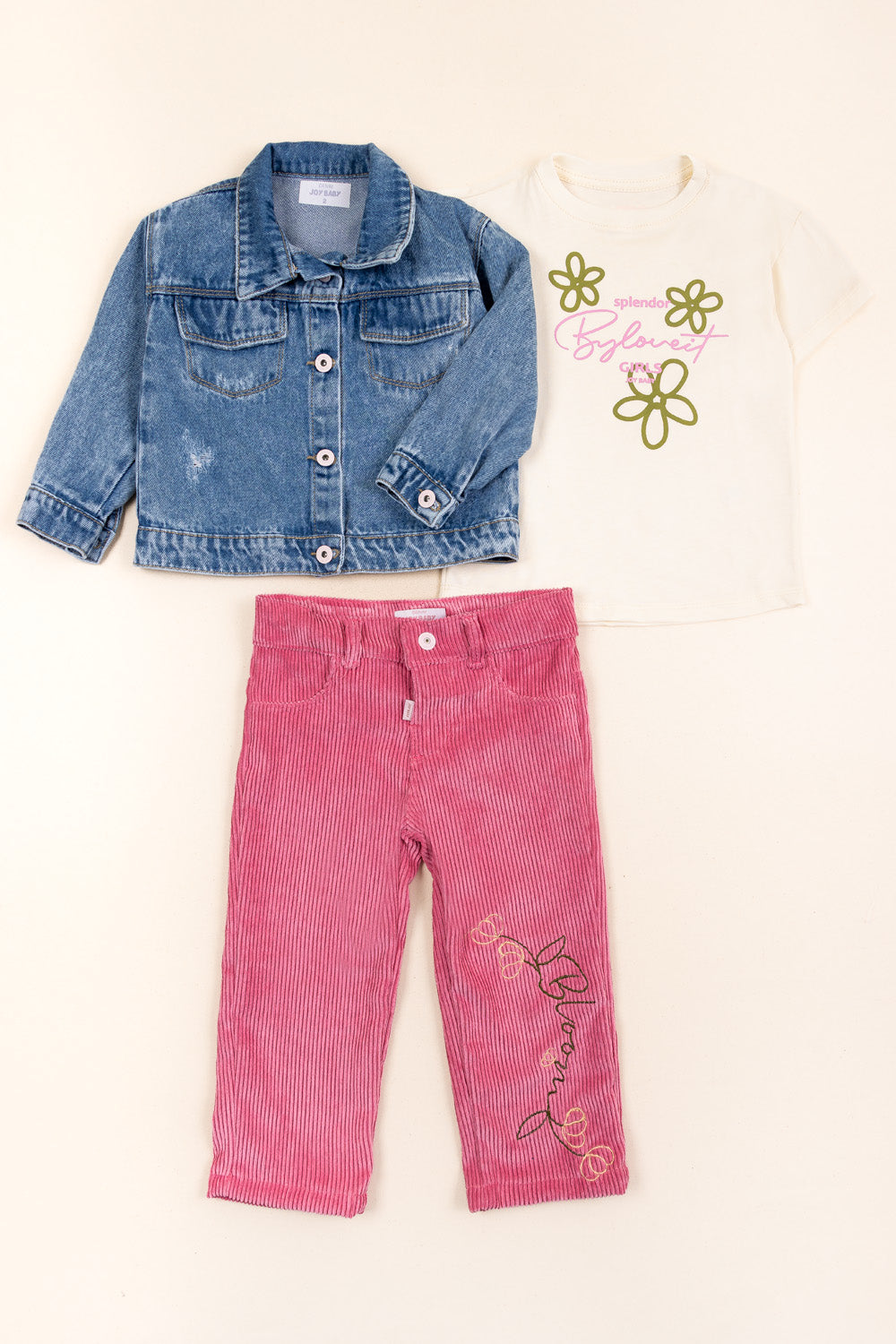 CONJUNTO 3 PRENDAS NIÑA SPLENDOR FUCSIA