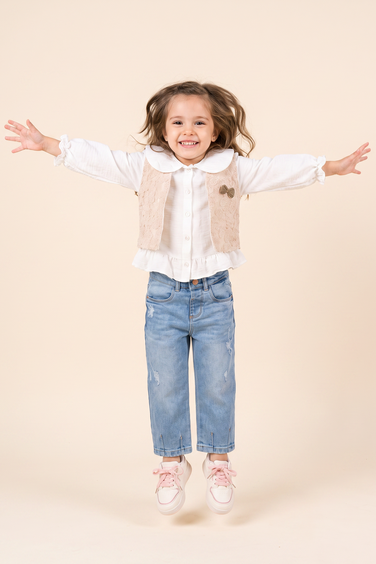CONJUNTO 3 PRENDAS NIÑA SWEET BLANCO