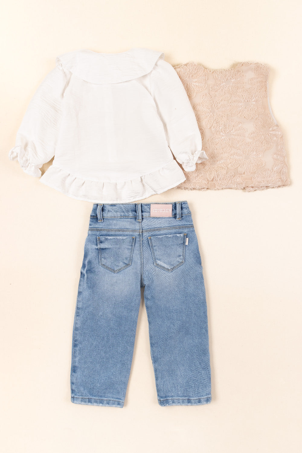 CONJUNTO 3 PRENDAS NIÑA SWEET BLANCO
