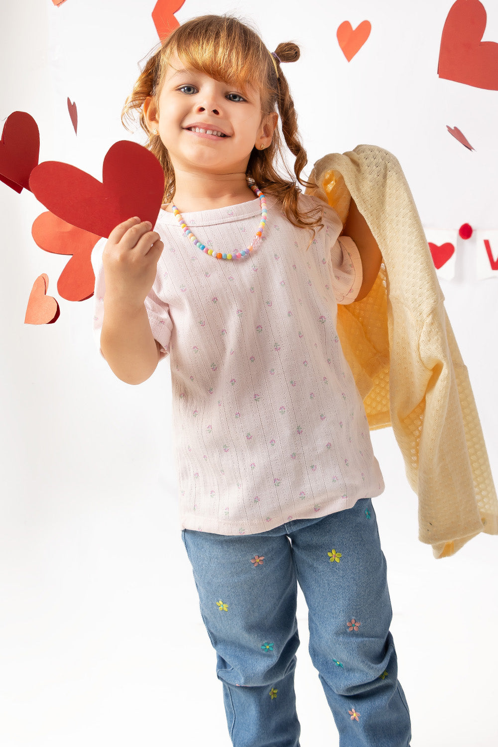 CONJUNTO 3 PRENDAS NIÑA SWEET AMARILLO