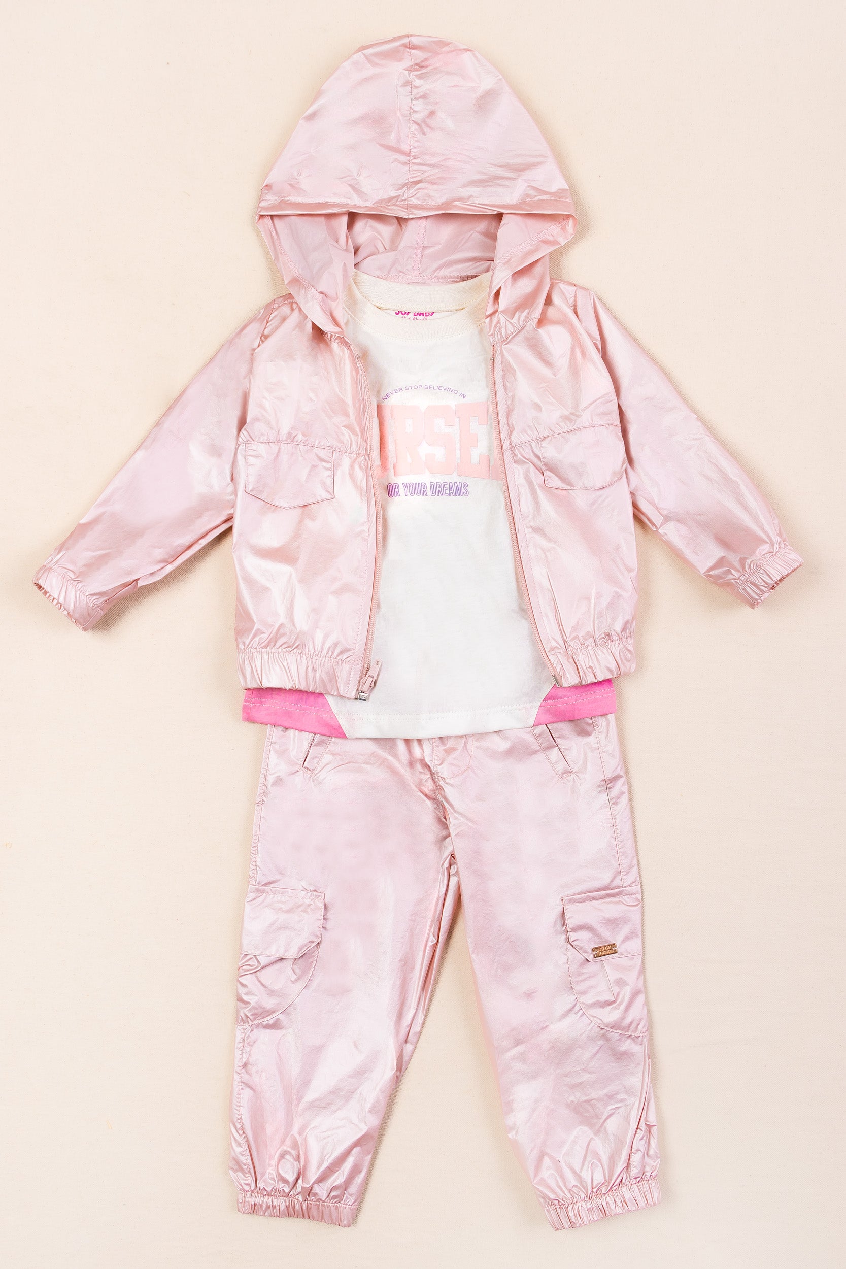 DEPORTIVO 3 PRENDAS NIÑA ROSADO