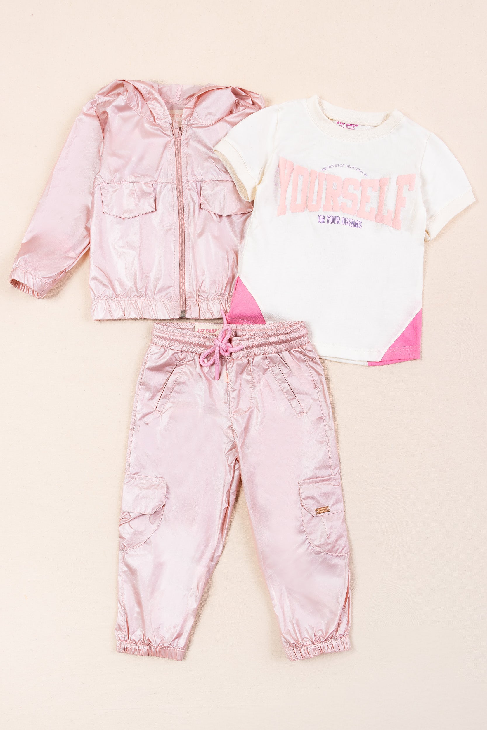 DEPORTIVO 3 PRENDAS NIÑA ROSADO