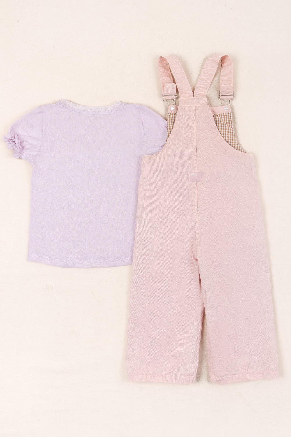 CONJUNTO OVEROL NIÑA SUN ROSADO