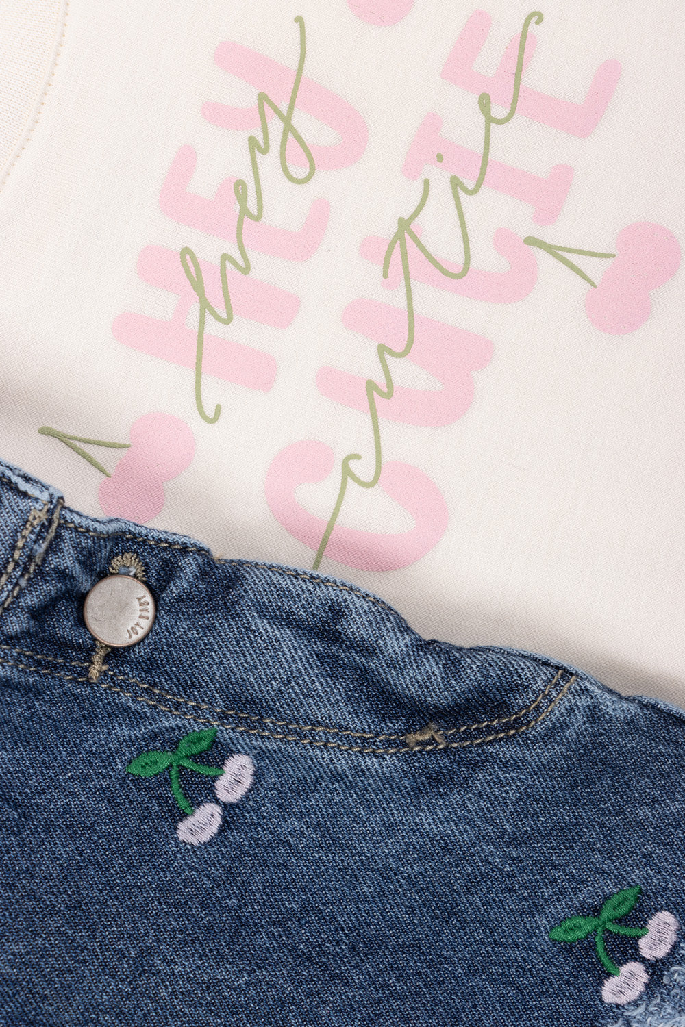 CONJUNTO OVEROL NIÑA HEY BLANCO