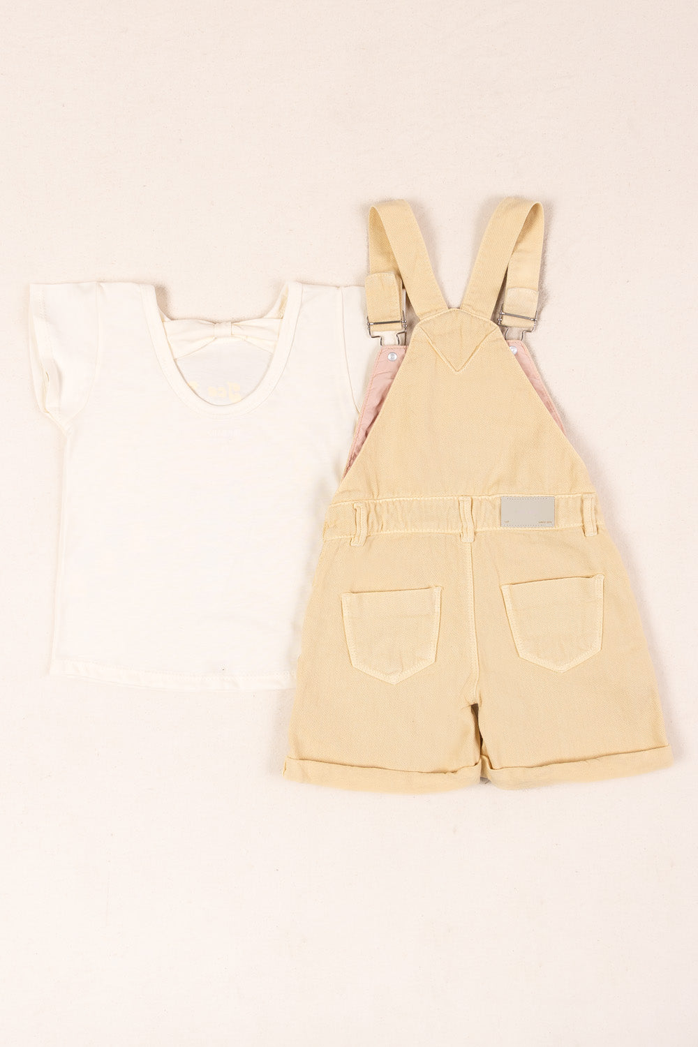 CONJUNTO OVEROL NIÑA REFRESHING AMARILLO