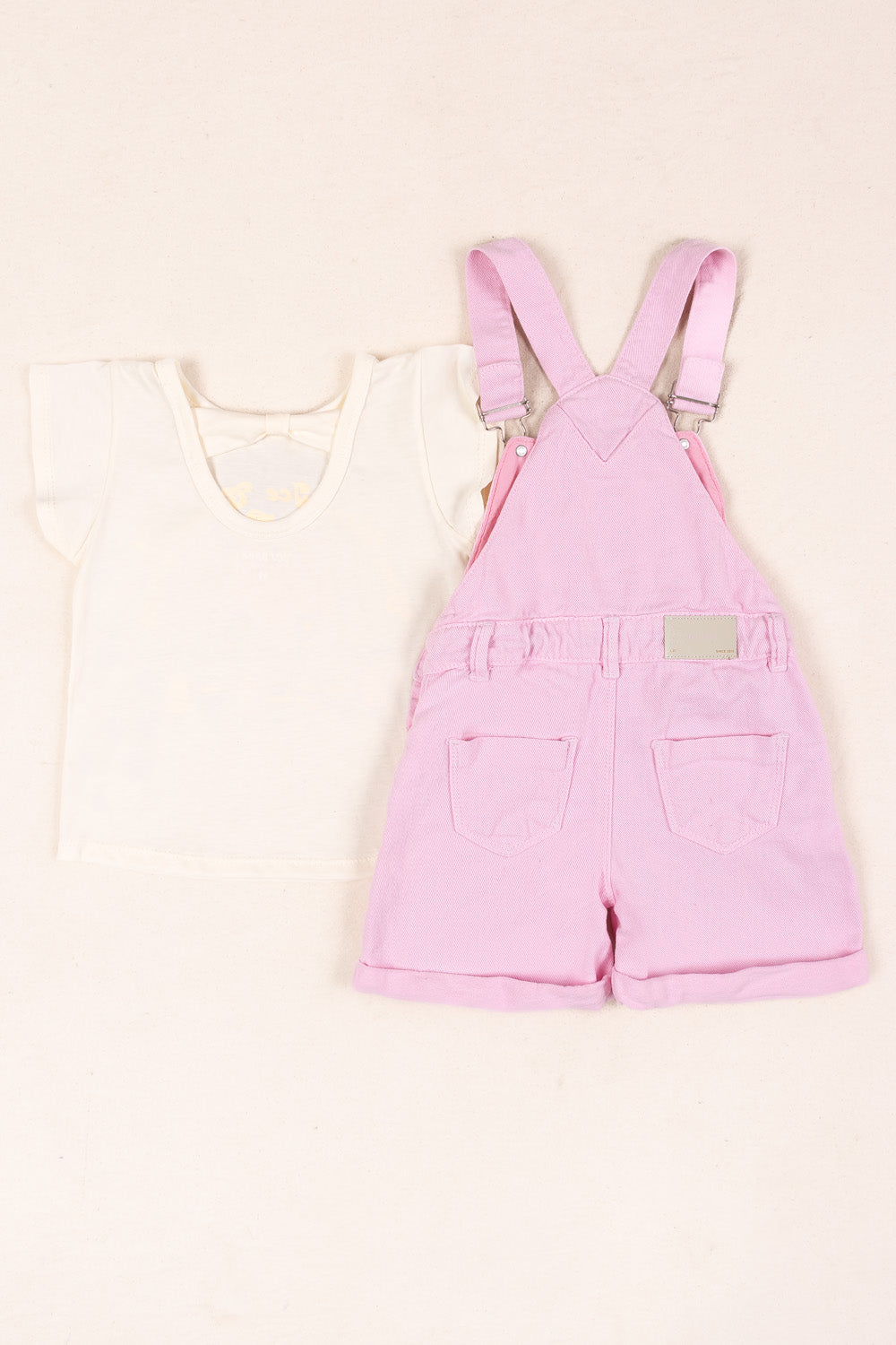 CONJUNTO OVEROL NIÑA REFRESHING ROSADO