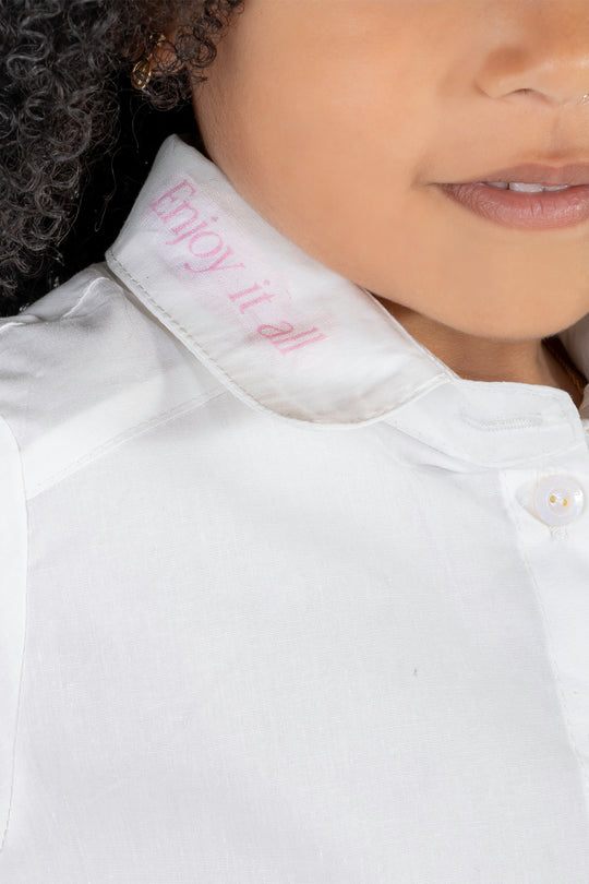 CONJUNTO FALDA NIÑA BLANCO