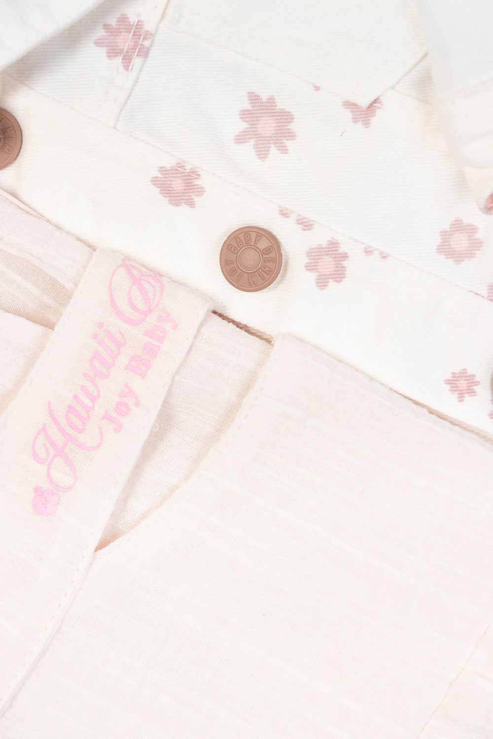 CONJUNTO VESTIDO NIÑA FLOWERS BLANCO