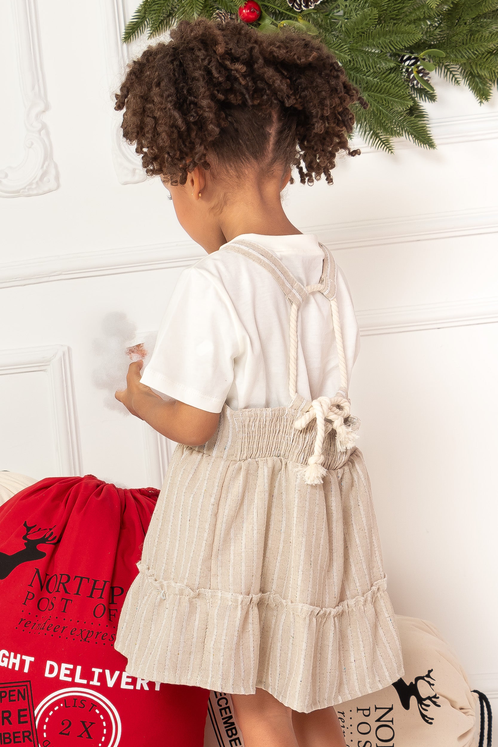 CONJUNTO VESTIDO NIÑA ROSADO