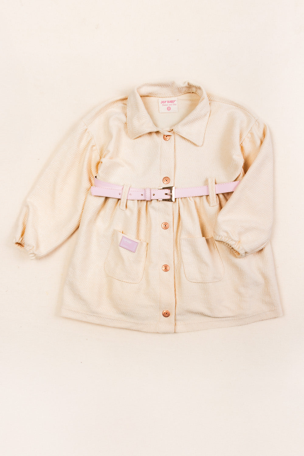 CONJUNTO VESTIDO NIÑA LOVED BEIGE