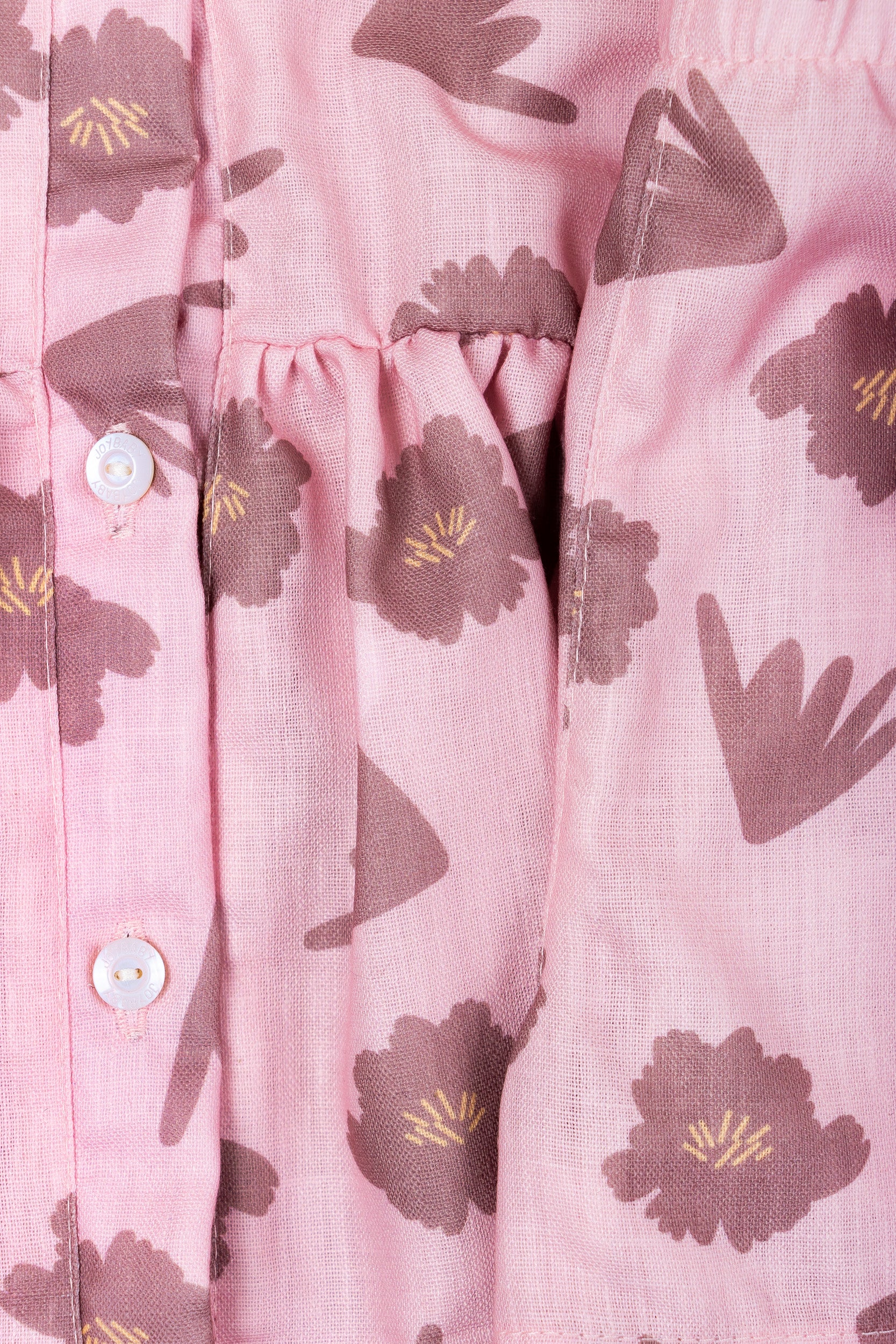 CONJUNTO VESTIDO NIÑA FLOWERS PALO ROSA