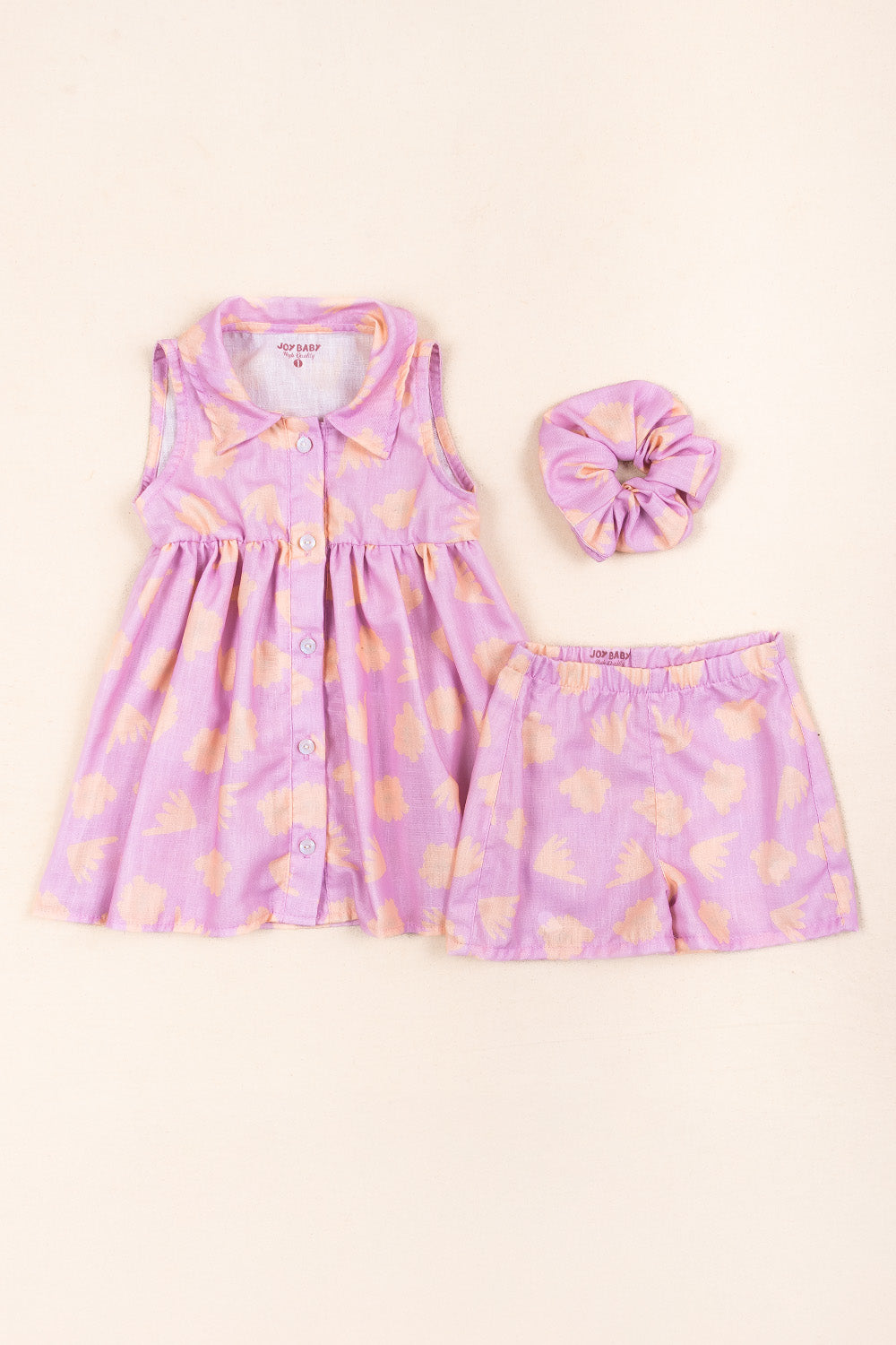 CONJUNTO VESTIDO NIÑA FLOWERS ROSADO