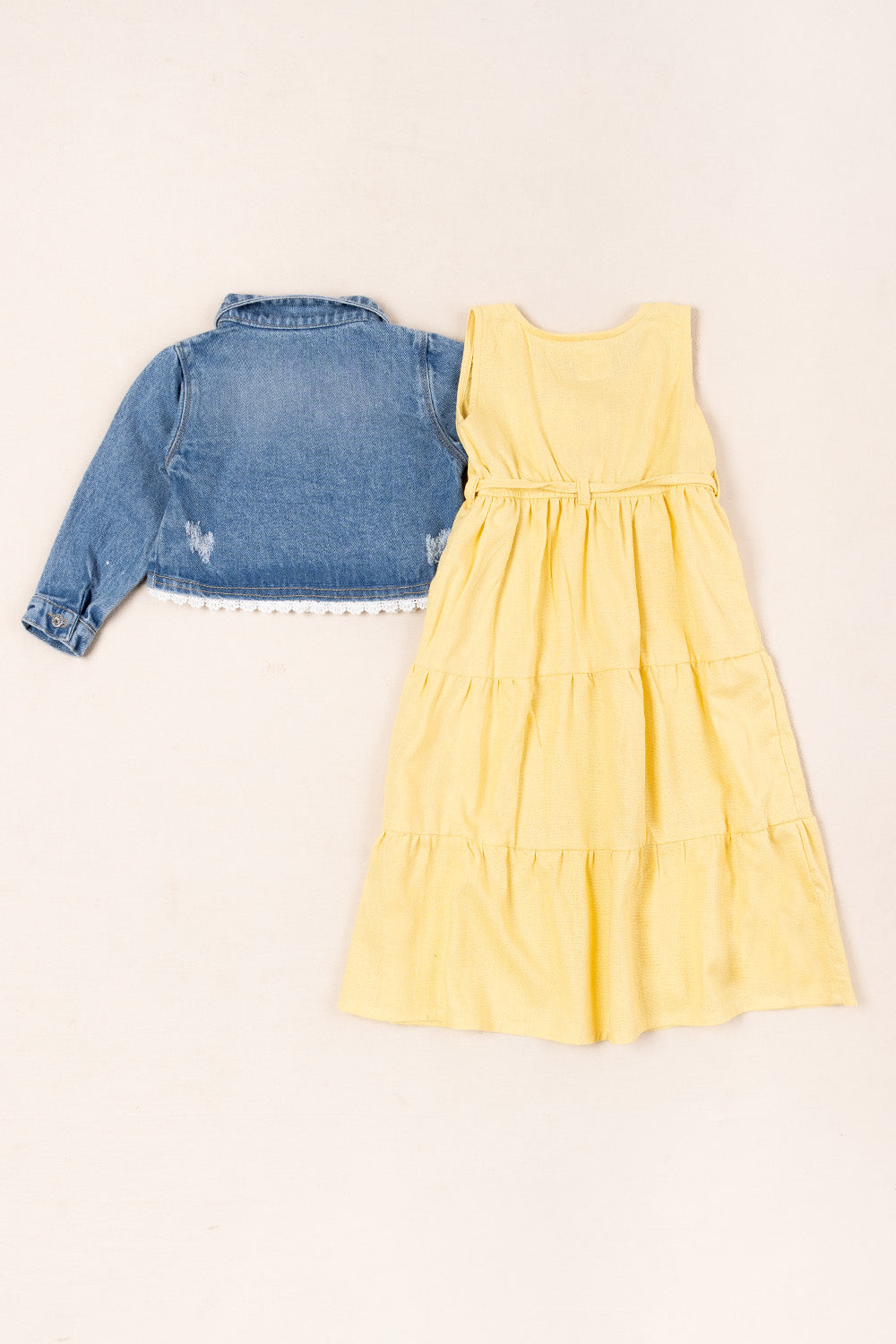 CONJUNTO VESTIDO NIÑA FRESH AMARILLO
