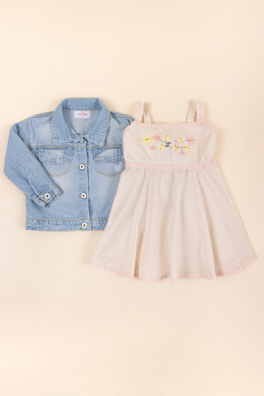 CONJUNTO VESTIDO NIÑA SWEET BEIGE
