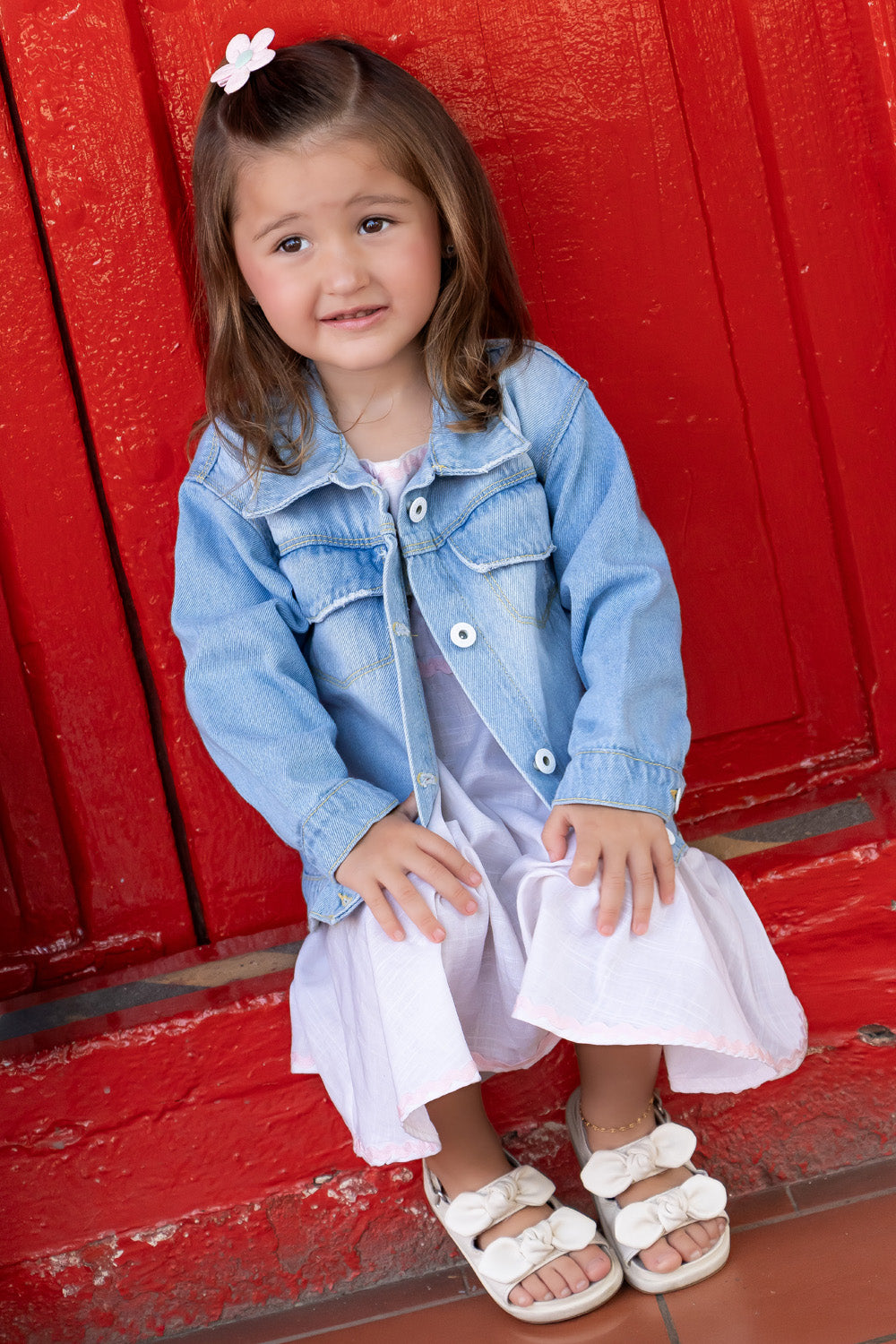 CONJUNTO VESTIDO NIÑA SWEET ROSADO