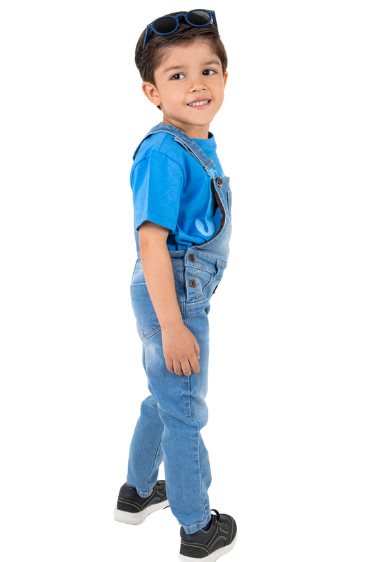 CONJUNTO OVEROL NIÑO HOME AZUL