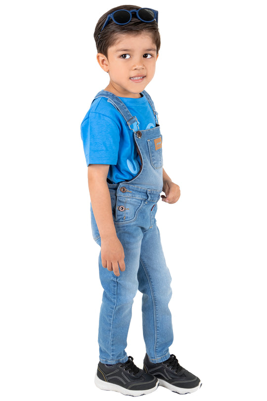 CONJUNTO OVEROL NIÑO HOME AZUL